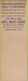 Matchbook Cover - Herald Square Bar New York City SAMPLE