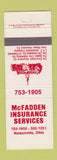 Matchbook Cover - McFadden Insurance Nelsonville OH