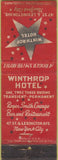 Matchbook Cover - Winthrop Hotel New York City WORN