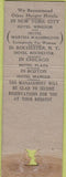 Matchbook Cover - Hay Adams House Washington DC WEAR