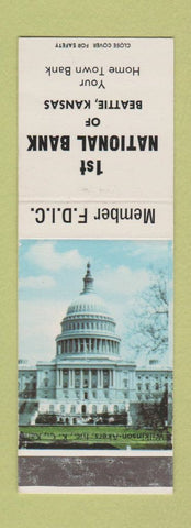 Matchbook Cover - 1st National Bank Beattie KS