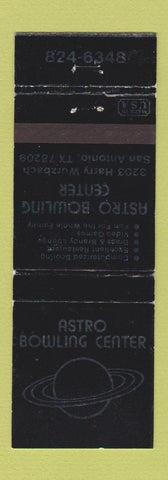 Matchbook Cover - Astro Bowling Center San Antonio TX
