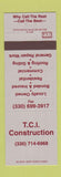 Matchbook Cover - TCI Construction