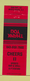 Matchbook Cover - Cheers II Sports Bar Myrtle Beach SC