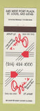 Matchbook Cover - Ozzie's Restaurant St Louis MO Smith Cardinals Baseball