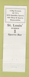 Matchbook Cover - Ozzie's Restaurant St Louis MO Smith Cardinals Baseball