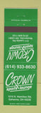 Matchbook Cover - Crown Sports Lounge Westerville OH WEAR