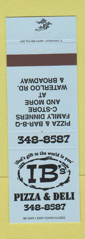Matchbook Cover - IB's Pizza Deli