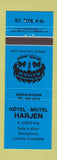 Matchbook Cover - Hotel Motel Harjen St Tite QC BLUE