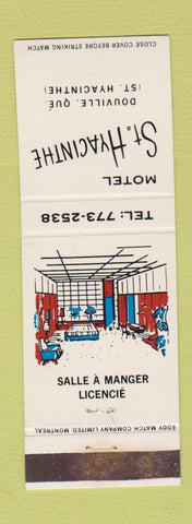 Matchbook Cover - Motel St Hyacinthe Douville QC WEAR