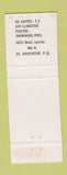 Matchbook Cover - Motel St Hyacinthe Douville QC WEAR