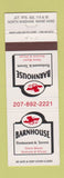 Matchbook Cover - Barnhouse Restaurant Tavern North Windham ME WEAR