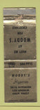 Matchbook Cover - Woody's Los Angeles CA Bar WRON