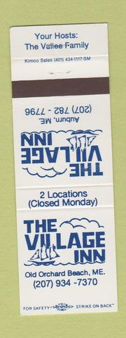 Matchbook Cover - The Village Inn Old Orchard Beach ME Auburn