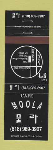 Matchbook Cover - Cafe Moola Van Nuys CA