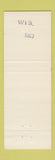 Matchbook Cover - Union Grove 125th Anniversary WI 1963 TEAL
