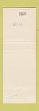 Matchbook Cover - Union Grove 125th Anniversary WI 1963 RED