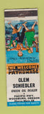 Matchbook Cover - Clem Schiedler Union oil gas Woodburn OR WORN