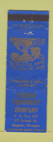 Matchbook Cover - Eugene Equipment Company Eugene OR WORN