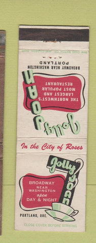 Matchbook Cover - Jolly Joan Portland OR