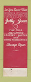 Matchbook Cover - Jolly Joan Portland OR