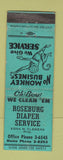 Matchbook Cover - Roseburg Diaper Service OR WEAR