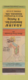 Matchbook Cover - Adairs' Associated Parking oil gas? Roseburg OR hillbilly
