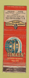 Matchbook Cover - Timken Bearings HL Pritchard Medford Grants Pass OR POOR