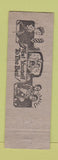 Matchbook Cover - Oswald's Club Barber Shop Eugene OR hillbilly WEAR