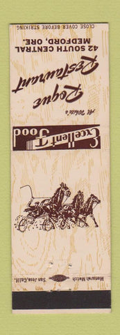 Matchbook Cover - Rogue Restaurant Medford OR WEAR