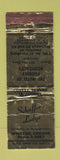 Matchbook Cover - Schaffer's Lodge Winston OR WORN