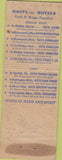 Matchbook Cover - Hotel Springfield MA