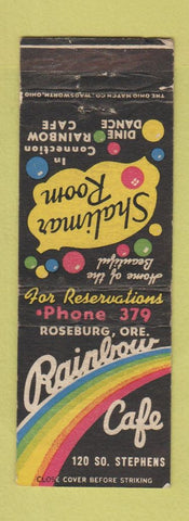 Matchbook Cover - Rainbow Cafe Roseburg OR low phone # WEAR