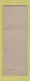 Matchbook Cover - Shalimar Room Roseburg OR girlie