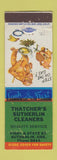 Matchbook Cover - Thatcher's Sutherlin Cleaners OR WEAR