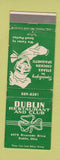 Matchbook Cover - Dublin Restaurant Club Dublin OR WEAR