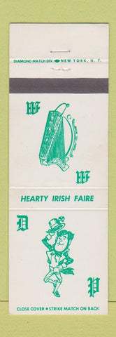 Matchbook Cover - Dublin Pub Morristown NJ Molly Malone's Whippany NJ