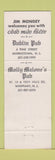 Matchbook Cover - Dublin Pub Morristown NJ Molly Malone's Whippany NJ