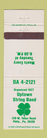 Matchbook Cover - Uptown String Band Philadelphia PA Irish WEAR