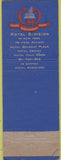 Matchbook Cover - Bradford Hotel Boston MA WEAR