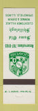 Matchbook Cover - Same Old Shillelagh Springfield IL Irish