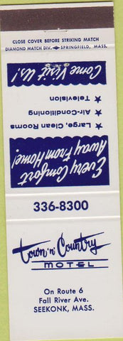 Matchbook Cover - Town n County Motel Seekonk MA