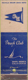 Matchbook Cover - Beach Club Santa Monica CA