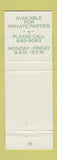 Matchbook Cover - Shennanigans Irish Pub Chicago IL WEAR