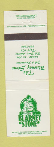 Matchbook Cover - Blarney Stone Restaurant Irish Pub Red Deer AB