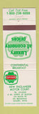 Matchbook Cover - Superior Motel New Englander Motor Court Malden MA