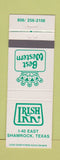 Matchbook Cover - Irish Inn Best Western Shamrock TX