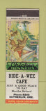 Matchbook Cover - Bide A Wee Cafe Sutherlin OR WEAR
