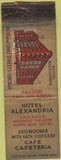 Matchbook Cover - Hotel Alexandria Chicago IL WORN