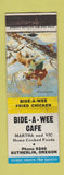 Matchbook Cover - Bide A Wee Cafe Sutherlin OR WEAR